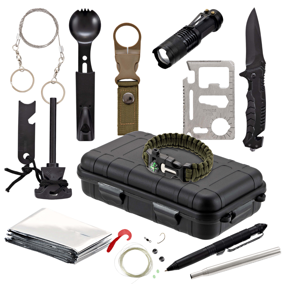 TKO Outdoor Survival Kit - 14 in 1