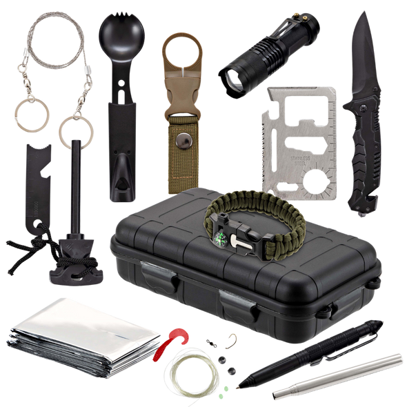 TKO Outdoor Survival Kit - 14 in 1
