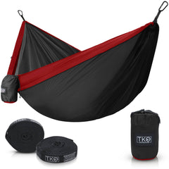 TKO Outdoor Double Camping Hammock - Black