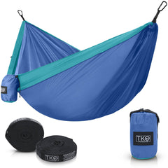 TKO Outdoor Double Camping Hammock - Blue