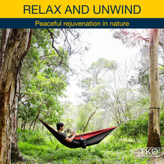 TKO Outdoor Double Camping Hammock - Black