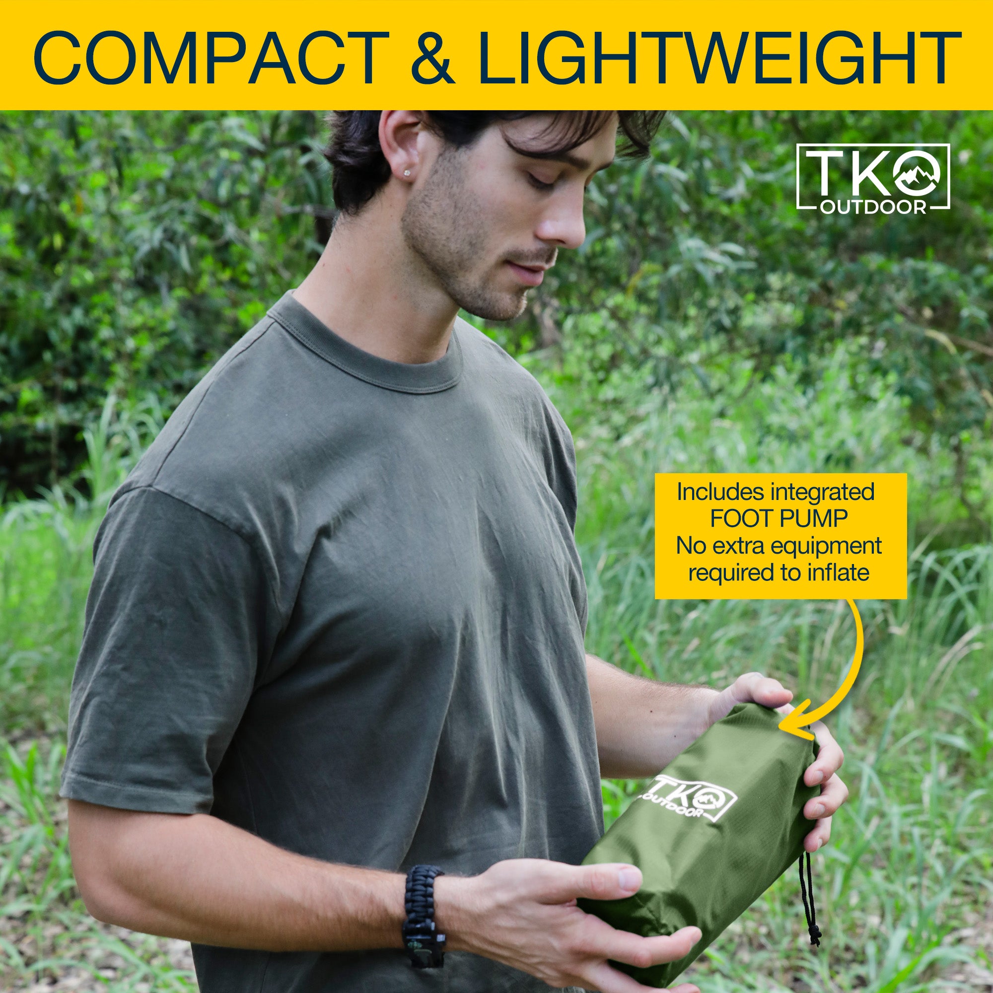 TKO Outdoor Comfort Sleeping Pad - Green