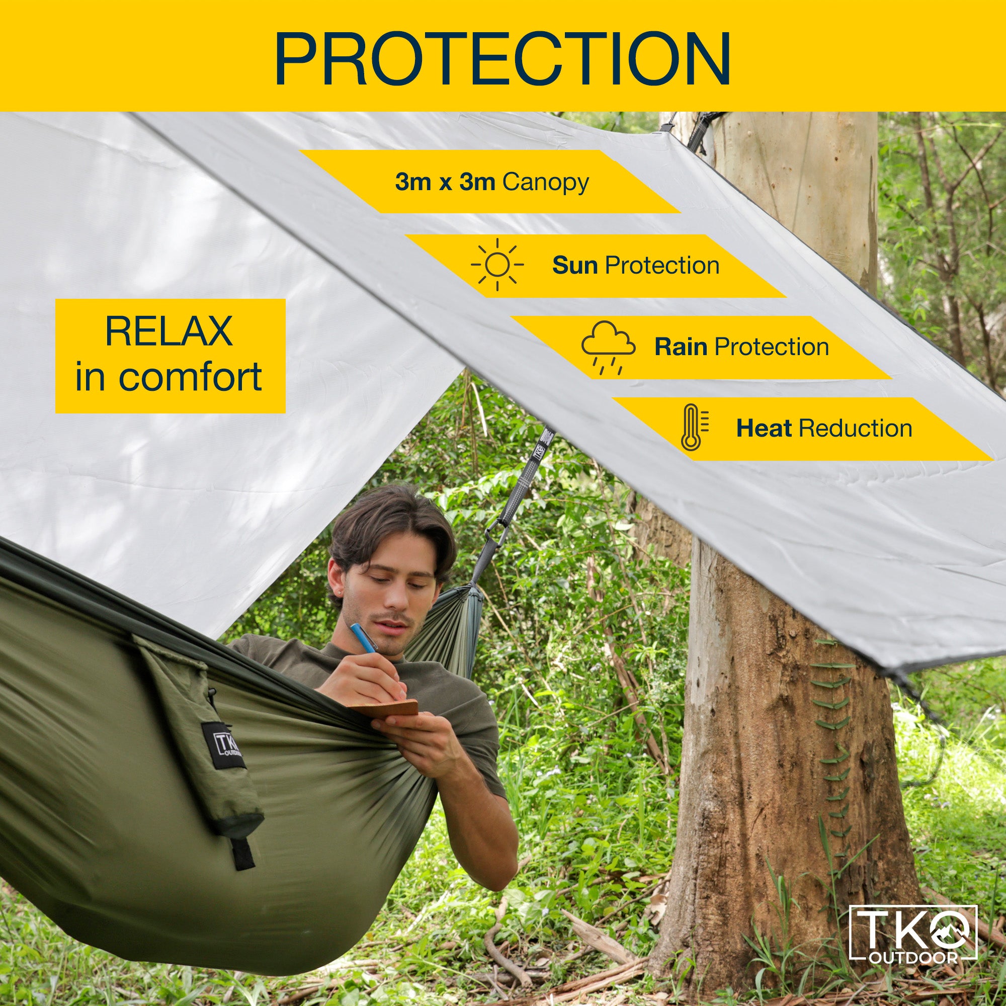 TKO Outdoor Camping Hammock Rain Fly