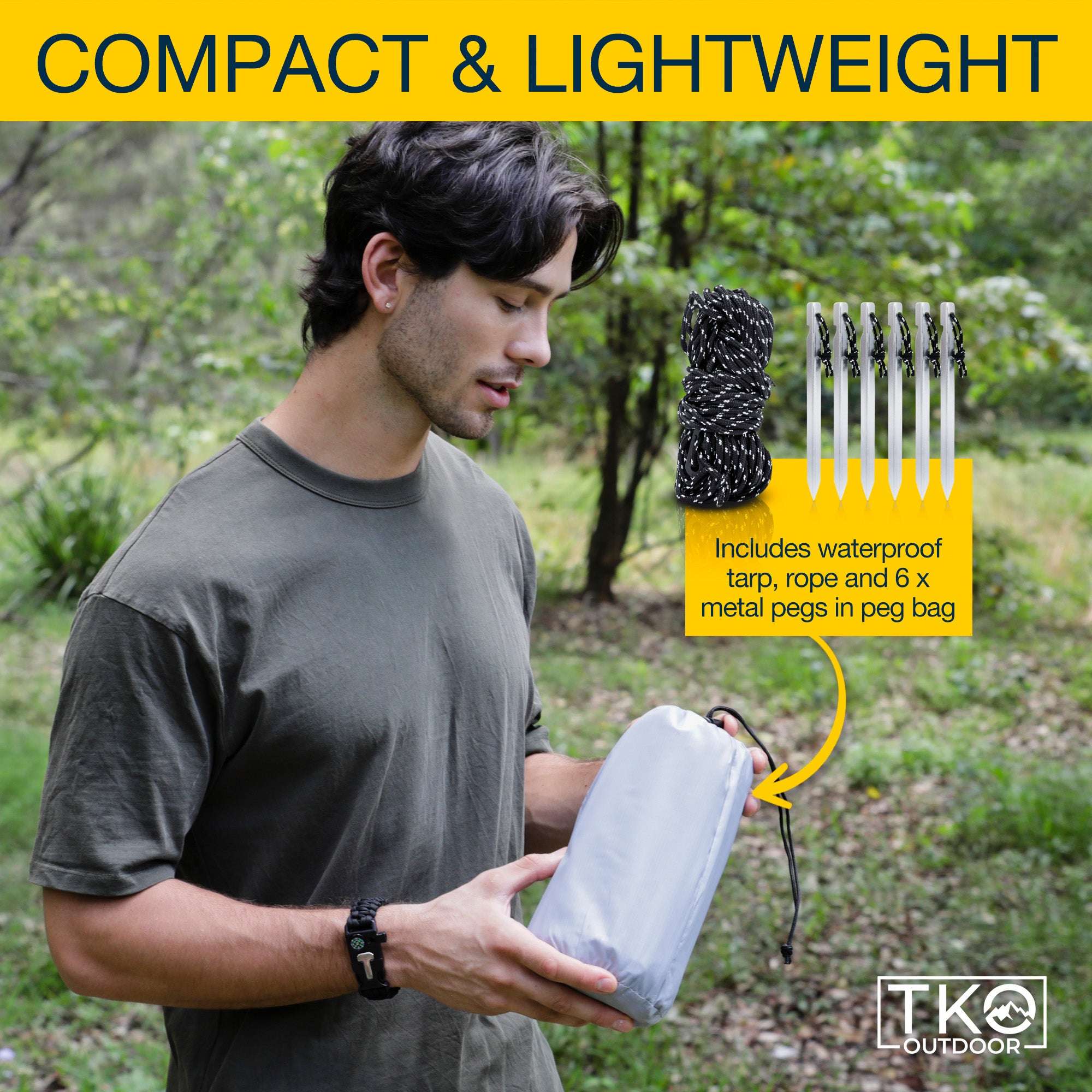 TKO Outdoor Camping Hammock Rain Fly