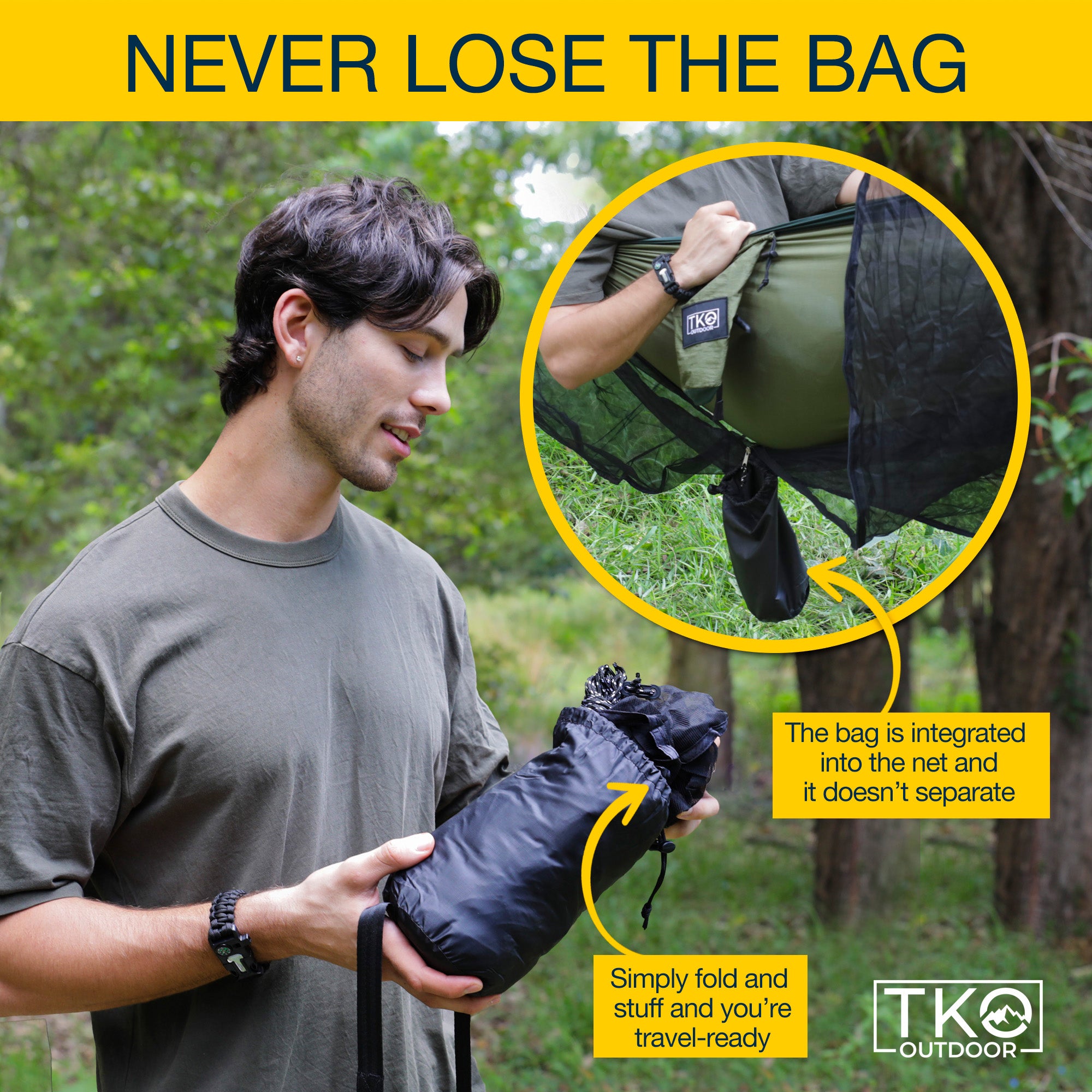 TKO Outdoor Hammock Bug Net