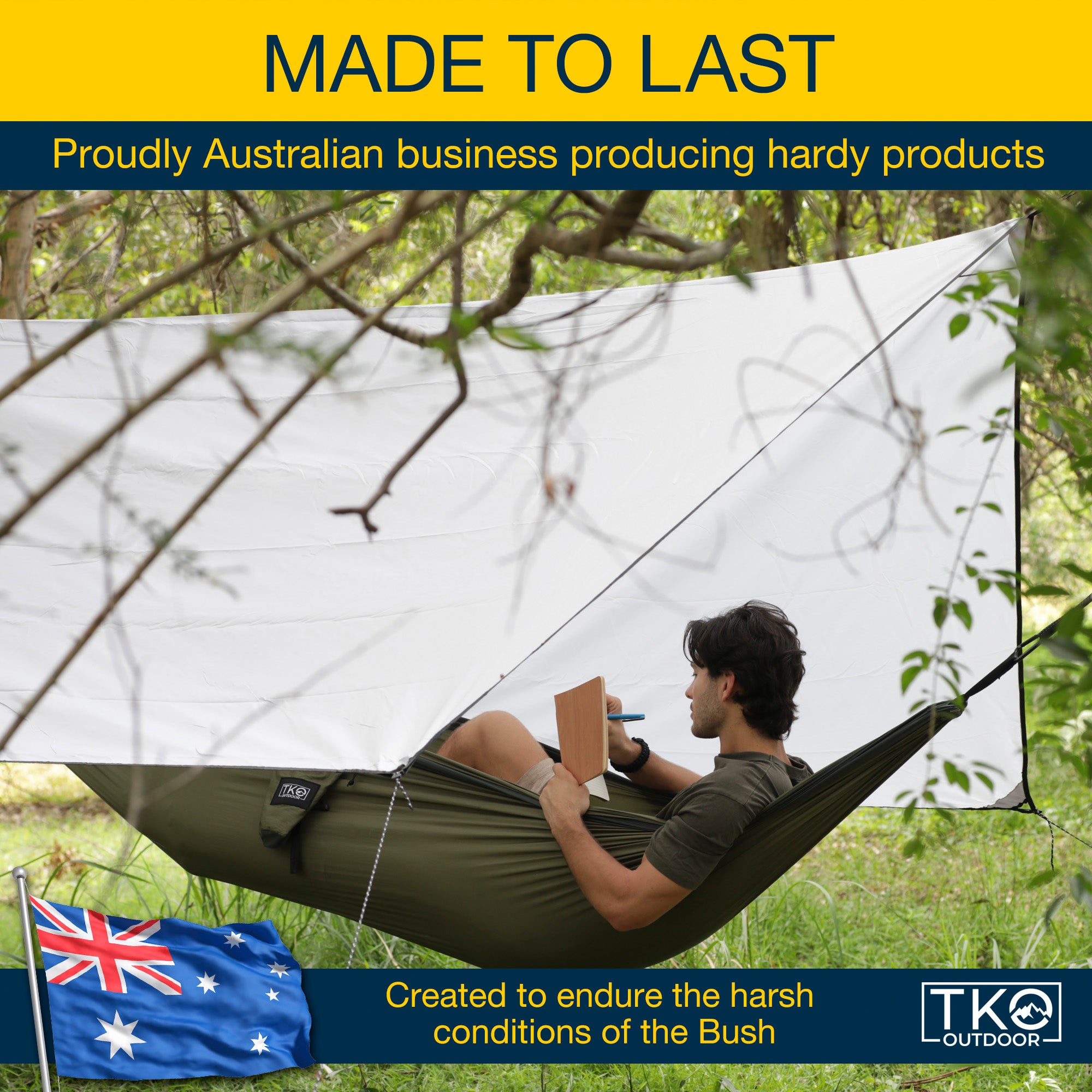 Hammock & Rain Fly Bundle – Lightweight Shelter for Outdoor Adventures