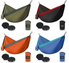 TKO Outdoor Double Camping Hammock - Black