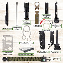 TKO Outdoor Survival Kit - 14 in 1