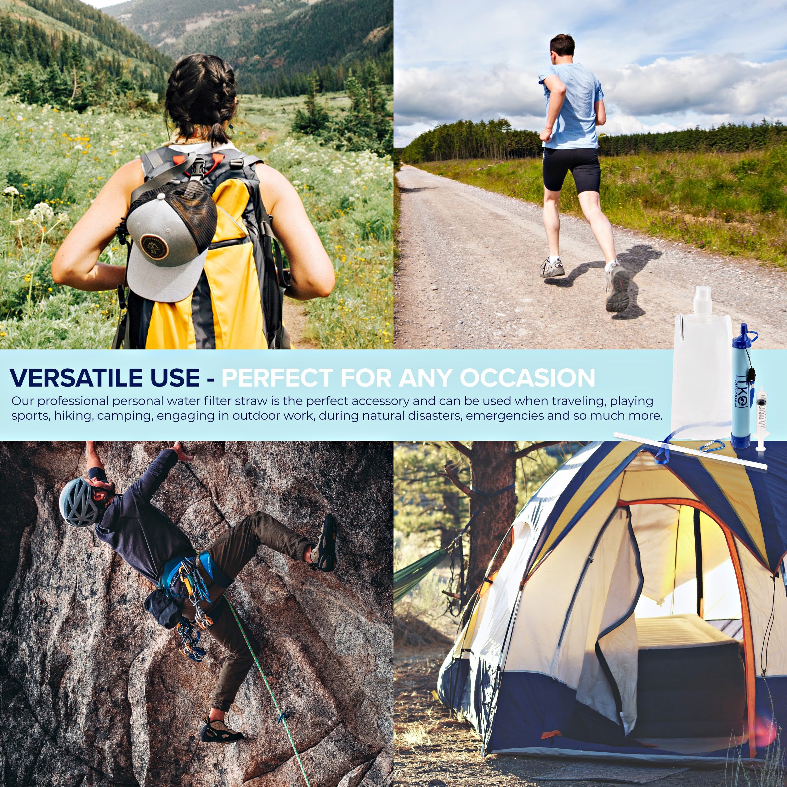 TKO Outdoor Water Filter Straw